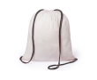 Sac publicitaire avec cordon de couleurs couleur noir