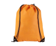Sac à dos cordon personnalisé avec le logo couleur orange