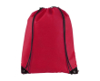 Sac à dos cordon personnalisé avec le logo couleur rouge