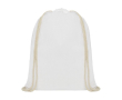Sac personnalisable avec cordon blanc couleur blanc