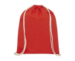 Sac personnalisable avec cordon blanc couleur rouge