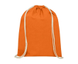Sac personnalisable avec cordon blanc couleur orange