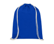 Sac personnalisable avec cordon blanc couleur bleu roi