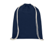 Sac personnalisable avec cordon blanc couleur bleu marine