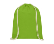 Sac personnalisable avec cordon blanc couleur vert lime