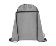 Sac à dos en rPET avec poche à fermeture éclair couleur gris