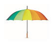 Grand parapluie publicitaire avec arc-en-ciel couleur multicolore