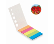 Notes adhésives à couverture en graine couleur blanc