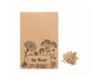 Graines de fleurs d'abeilles en sachet couleur beige