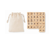 Jeu de numérotation en bois couleur beige