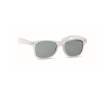Lunettes de soleil publicitaire recyclée couleur blanc