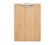 Porte bloc en bambou avec clip couleur bois