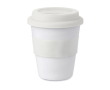Mug de voyage personnalisé avec couvercle couleur blanc