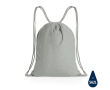 Sac à dos à cordons en coton recyclé couleur gris