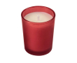 Bougie en verre coloré couleur rouge