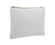 Trousse de toilette en velours avec anse dorée couleur blanc