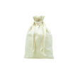 Sac en coton avec fermeture à cordon couleur beige