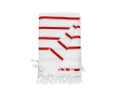 Serviette paréo personnalisée couleur rouge