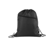 Sac cordon publicitaire en plastique recyclé couleur noir