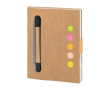 Bloc-notes publicitaire en carton recyclé couleur naturel