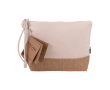 Trousse de toilette en coton et jute équitable couleur beige