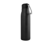 Bouteille avec fonction thermos et poignée couleur noir