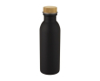 Bouteille en acier avec bouchon en bambou couleur noir