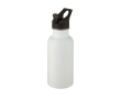 Gourde en acier personnalisable avec le logo couleur blanc