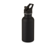 Gourde en acier personnalisable avec le logo couleur noir