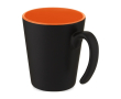 Mug publicitaire bicolore avec anse originale couleur orange