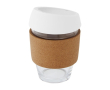 Mug take away personnalisé avec le logo couleur blanc