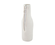 Housse pour bouteille en néoprène avec logo couleur blanc