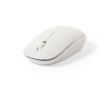 Souris publicitaire sans fil en canne de blé couleur naturel