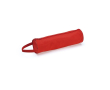 Trousse publicitaire au design cylindrique couleur rouge