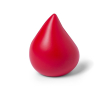 Anti-stress publicitaire en forme de goutte couleur rouge
