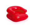 Fauteuil gonflable personnalisé couleur rouge