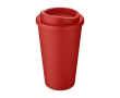 Verre à café à emporter en plastique couleur rouge