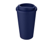Verre à café à emporter en plastique couleur bleu foncé