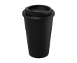 Verre à café à emporter en plastique couleur noir