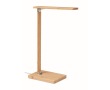 Lampe de table personnalisée avec chargeur couleur bois