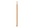 Crayon ''Infini'' publicitaire avec gomme couleur bois