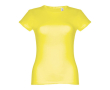 T-shirt personnalisable pour femme 150 g/m2 couleur jaune fluorescent