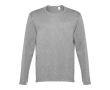 T-shirt publicitaire avec manches longues couleur gris chiné