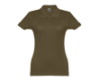 Polo avec logo entreprise femme 195 g/m2 couleur vert militaire