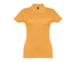 Polo avec logo entreprise femme 195 g/m2 couleur jaune foncé