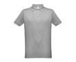 Polo logoté pour entreprise 200 g/m2 couleur gris chiné