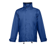 Parka imprimée unisexe imperméable couleur bleu roi