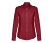 Chemise pour femme à manches longues couleur bordeaux