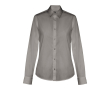 Chemise logoté à manches longues 115 g/m2 couleur gris foncé
