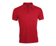 Polo en polyester et coton 200 g/m2 couleur rouge